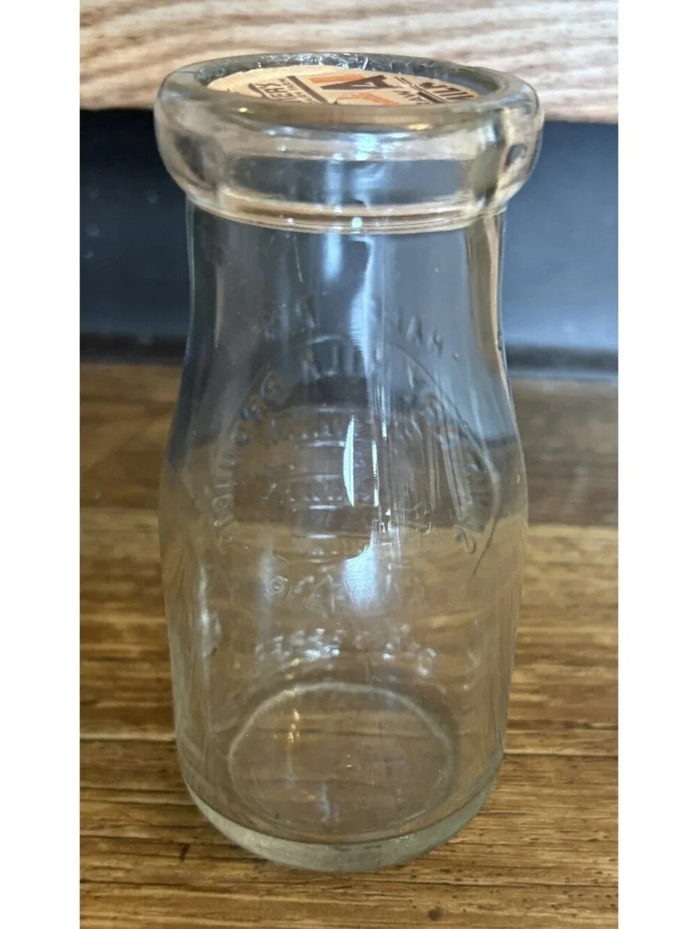 Vintage Sanitary's Pasturized Milk Bottle Glass